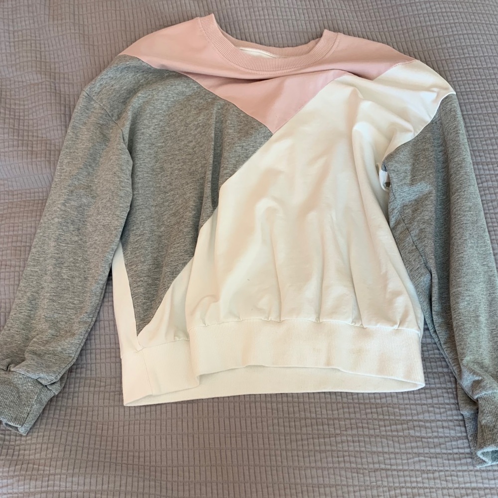 a comfy long sleeve almost sweatshirt